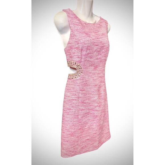 LILLY PULITZER~Catie Shift Dress Resort Pink Tropics Resort Boucle~Size 8~ $278 - Picture 6 of 16